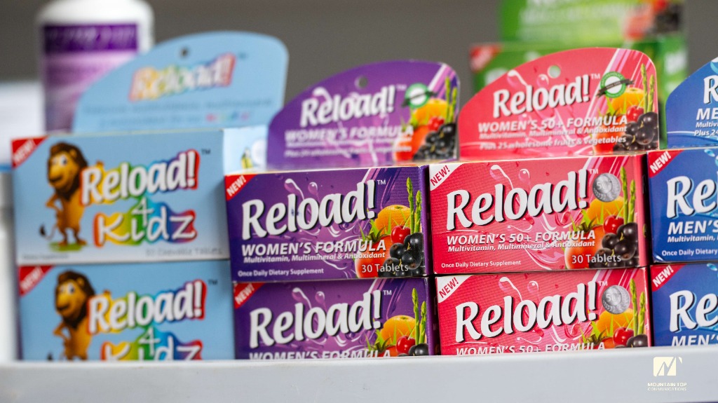 Reload! Multivitamins Ghana Packaging